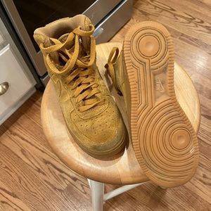 Boys size 5.5. Nike Air Force. Worn a few times!